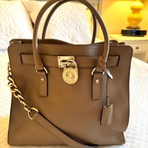 Michael Kors Hamilton Leather Tote